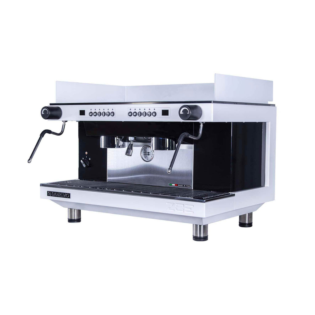 Brand New Sanremo Zoe Compact 2 Group Commercial Coffee Machine - Matt White