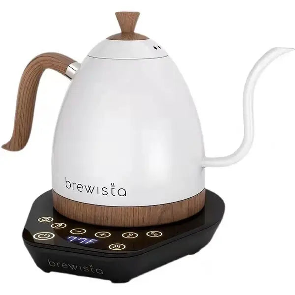 BREWISTA ARTISAN ELECTRIC GOOSENECK KETTLE 1L (Pearl white with White Base)