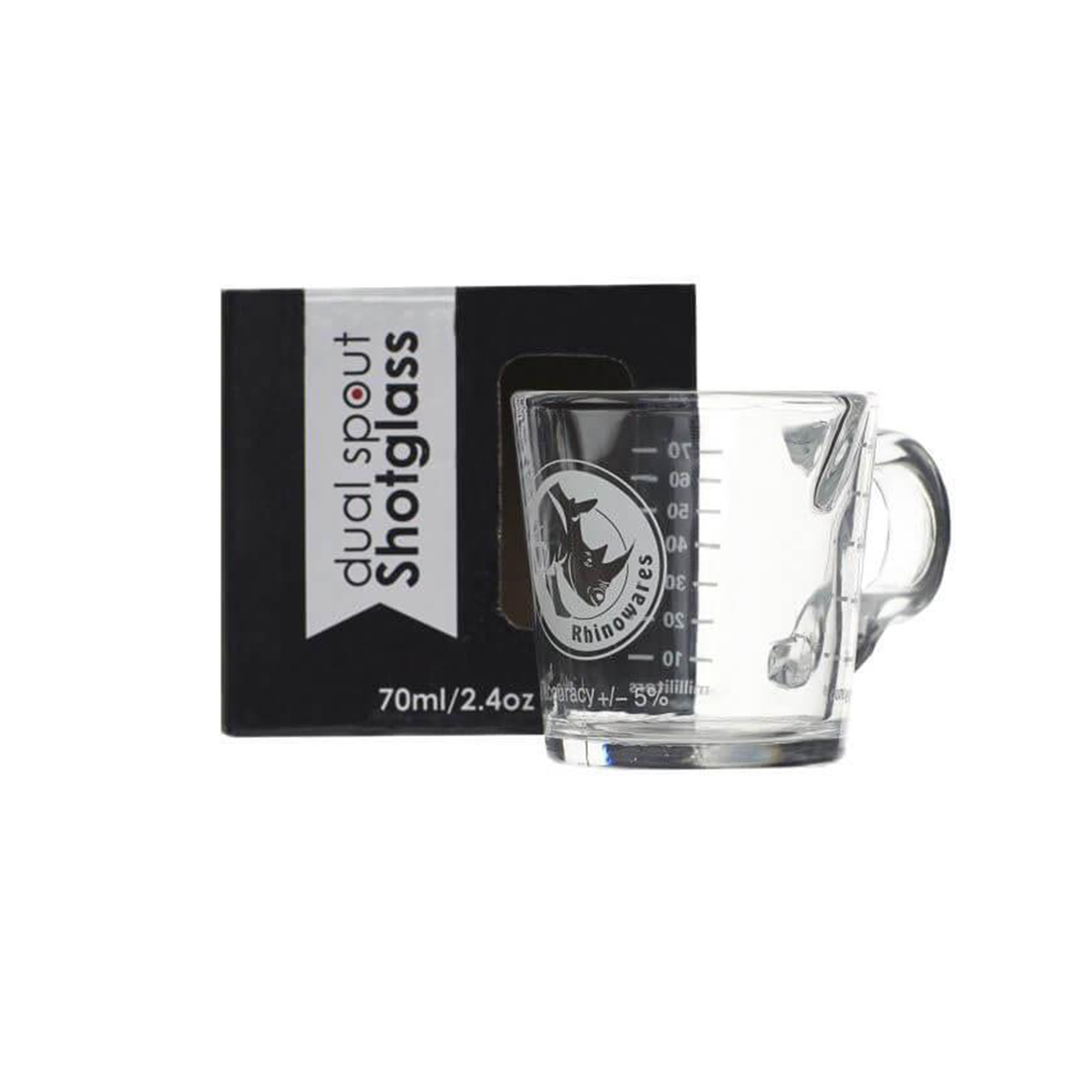 Revolution 3 oz. Extra Wide, Dual-Spout Shot Glass