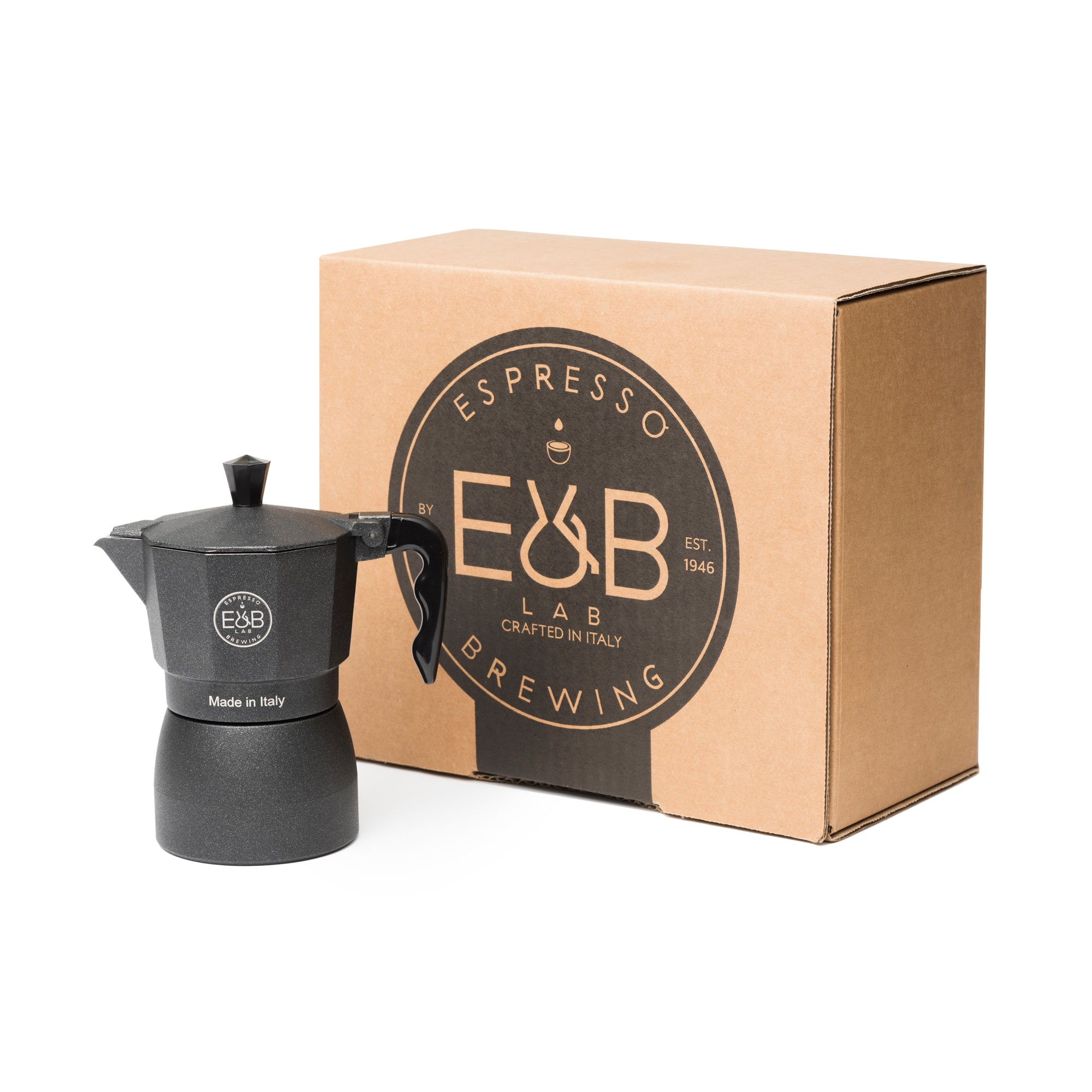 E&B Lab by IMS 3 Cup Stovetop Moka Pot